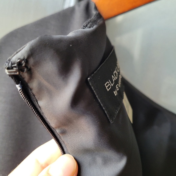 Black Label by Evan Picone Black Pencil Dress Size 14 Knee Length Sleeveless - Picture 4 of 9